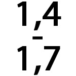 1,4 - 1,7